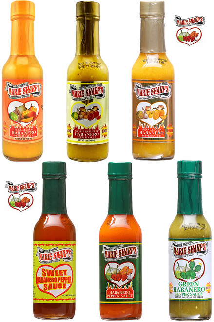 Marie Sharp's Milder Hot Sauce Gift Set, 6/5oz.