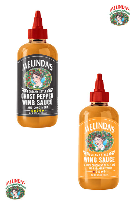 Melinda's Creamy Style Wing Sauces Gift Set, 2/12oz.