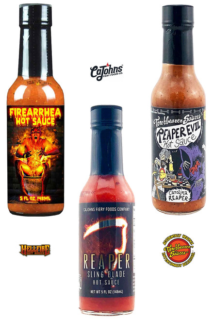 Reaper Evil Firearrhea Hot Sauces Gift Set, 3/5oz.