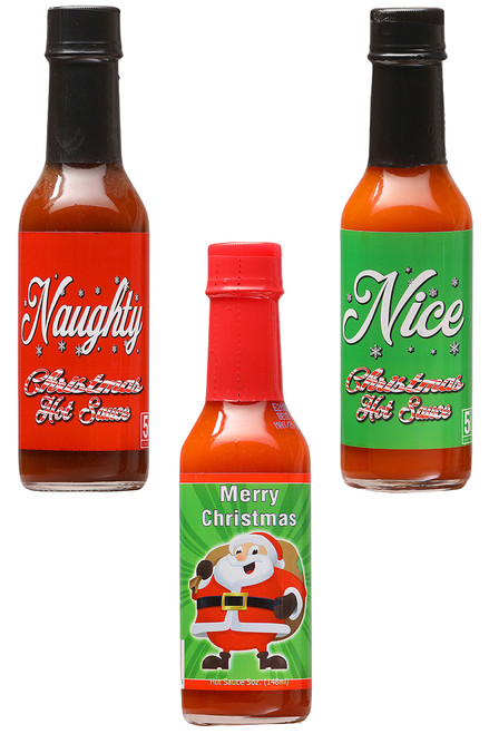 Naughty and Nice! Merry Christmas Hot Sauce Gift Set