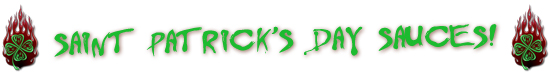 Saint Patrick's Day Irish Green and Jalapeno Hot Sauces
