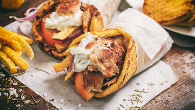 Greek-style chicken with tzatziki sauce